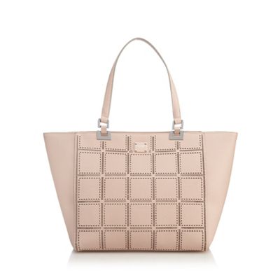 Pink cut-out shopper bag